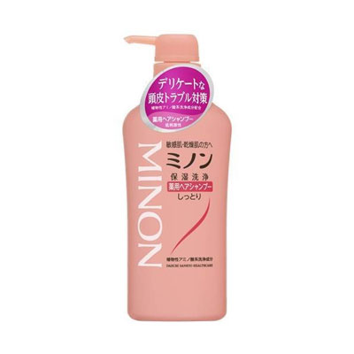ミノン薬用ヘアシャンプー ポンプ450ml 1個