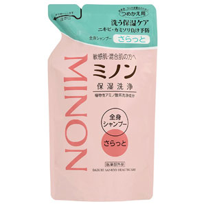 ミノン 全身シャンプーさらっとタイプ 詰替用 380ml 1個