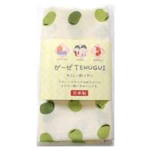 がーぜ手ぬぐい  　お豆さん 1個