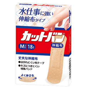 カットバン 伸縮布 Mサイズ 18枚 1個