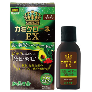 加美乃素 カミクローネEX ダークブラウン 80ml 1個
