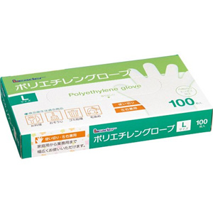リーダーポリエチレン手袋 L １箱(100枚入）×40個 