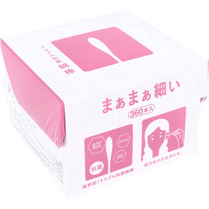 トリプル抗菌綿棒まぁまぁ細い360本入×5個 