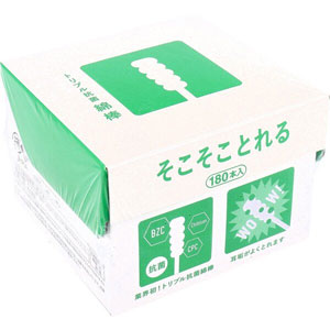 トリプル抗菌綿棒そこそことれる180本入×10個 