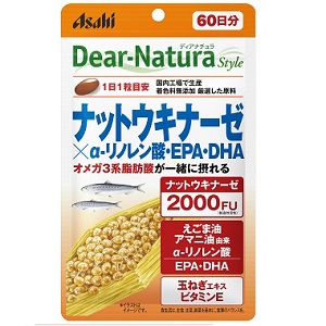 ディアナチュラスタイル ナットウキナーゼ×α‐リノレン酸・EPA・DHA 60粒(60日分) 1個