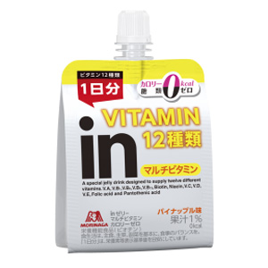 inゼリー マルチビタミン カロリーゼロ パイナップル味 180g×6個 
