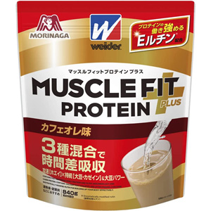 森永製菓 ウイダー マッスルフィットプロテインプラス＜カフェオレ味＞ 840g 1個