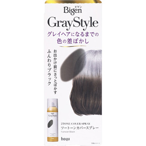 ビゲン グレイスタイル ツートーンカバー スプレー ふんわりブラック 95g 1個
