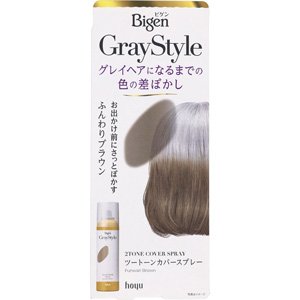 ビゲン グレイスタイル ツートーンカバー スプレー ふんわりブラウン 95g 1個