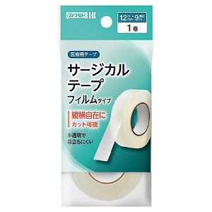 カワモト サージカルテープ フィルムタイプ 12mm×9m 1個