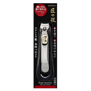 匠の技 キャッチャー付きステンレス製高級つめきり G-1014 1個