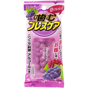 噛むブレスケア ジューシーグレープ味 25粒 1個