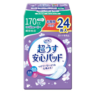 リフレ 超うす安心パッド 170cc お得用パック 24枚入 1個