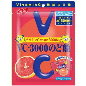 ノーベル VC-3000のど飴 ピンクグレープフルーツ 90g １個