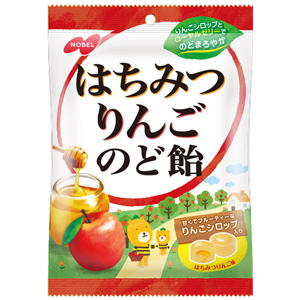 ノーベル はちみつりんごのど飴 110g 1個