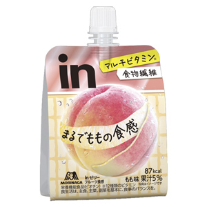 inゼリー フルーツ食感＜もも＞ 150g 1個