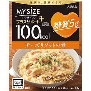 100kcalマイサイズ プラスサポート糖質5g　チーズリゾットの素 100g 1個
