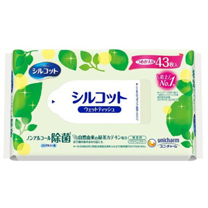 シルコット ノンアルコール除菌 詰替 43枚入 1個