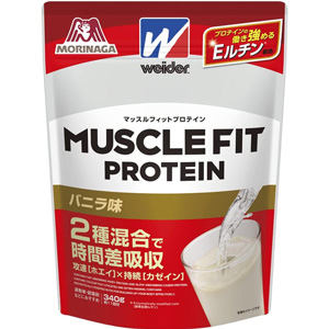 森永製菓 ウイダー マッスルフィットプロテイン＜バニラ味＞340g 1個