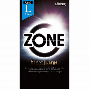 ジェクス コンドーム ZONE(ゾーン)ラテックス製  Lサイズ 6個入 1個