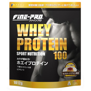 ファイン プロホエイプロテイン100 カスタード プリン風味 1012g 1個
