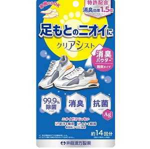 クリアシスト 消臭パウダー(粉末タイプ) 14g 1個