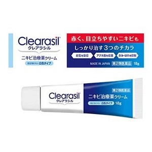 クレアラシル ニキビ治療薬クリーム 白色タイプ 18g 1個