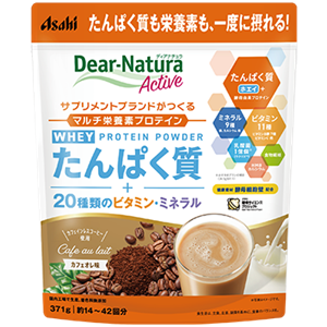 ディアナチュラアクティブ ホエイプロテイン カフェオレ味 371g 1個