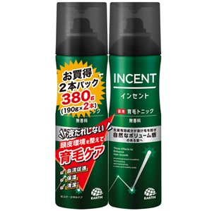 インセント 薬用育毛トニック 無香料 ペアパック380g （190g×2本） 1個