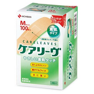 ケアリーヴ 素肌タイプ Mサイズ CL100M 100枚 1個