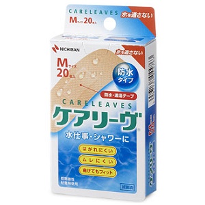 ケアリーヴ 防水タイプ Mサイズ CLB20M 20枚 1個