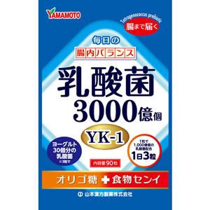 山本漢方 乳酸菌粒 90粒 1個