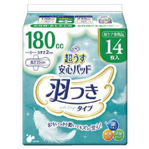 リフレ 超うす安心パッド羽つき 180cc 14枚入 1個