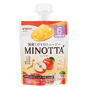 ピジョン くだものスムージーMINOTTA（ミノッタ）ふじりんご 70g 1個