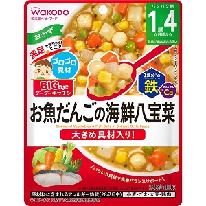 BIGサイズのグーグーキッチン　お魚だんごの海鮮八宝菜 100g １個