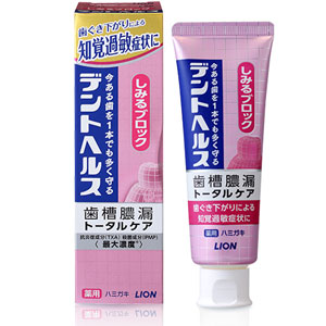 デントヘルス 薬用ハミガキ しみるブロック 85g 1個