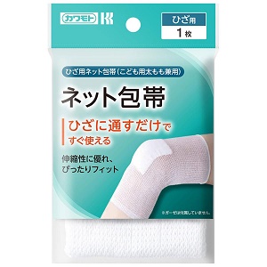カワモト かんたんネット包帯 ひざ用 1枚入 1個