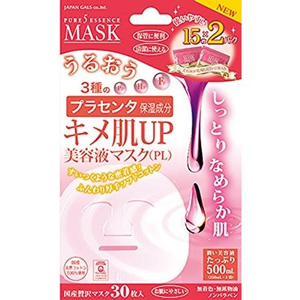 ピュアファイブエッセンスマスク(シート状マスク) キメ プラセンタ 30枚入 1個