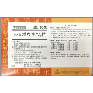 剤盛堂 ホノミ ボウネツ粒 60包 1個