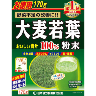 山本漢方 大麦若葉粉末100% 計量タイプ 170g 1個