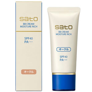 サトウ BBクリーム モイスチュアリッチ オークル 40g 1個