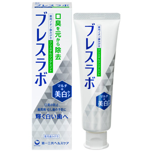 ブレスラボ マルチ＋美白ケア クリスタルクリアミント 90g 1個