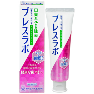 ブレスラボ マルチ＋歯周ケア クリスタルクリアミント 90g 1個