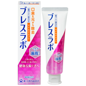 ブレスラボ マルチ＋歯周ケア マイルドミント 90g 1個