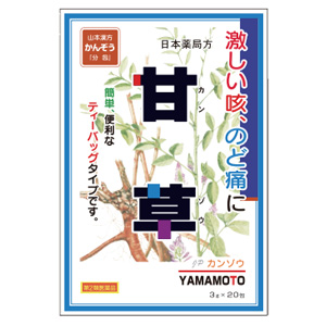 山本漢方 甘草(カンゾウ)  〈ティーバッグ〉 3g×20包 1個