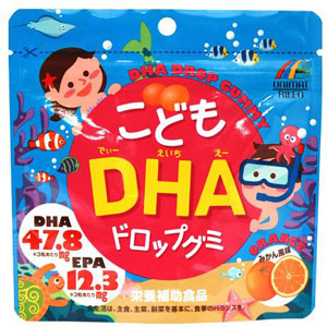 ユニマットリケン こどもDHAドロップグミ  90粒 1個