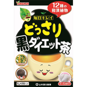 山本漢方 どっさり黒ダイエット茶 5gｘ28包 1個