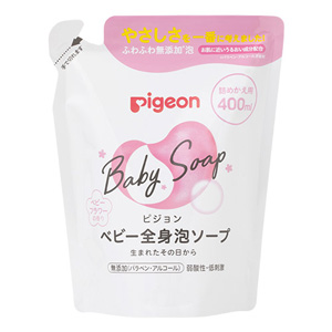 ピジョン ベビー全身泡ソープ ベビーフラワーの香り 詰めかえ用 400ml 1個