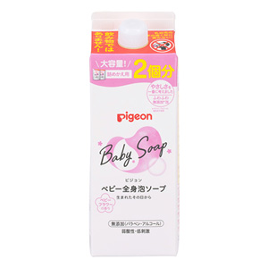 ピジョン ベビー全身泡ソープ ベビーフラワーの香り 詰めかえ用 2回分800ml 1個