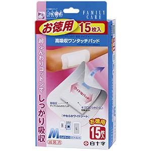 FC高吸収ワンタッチパッド お徳用 M 15枚入 1個